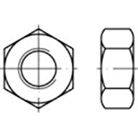Tuercas hexagonales M7 DIN 934 Acero 100 unidades. Toolcraft 131884